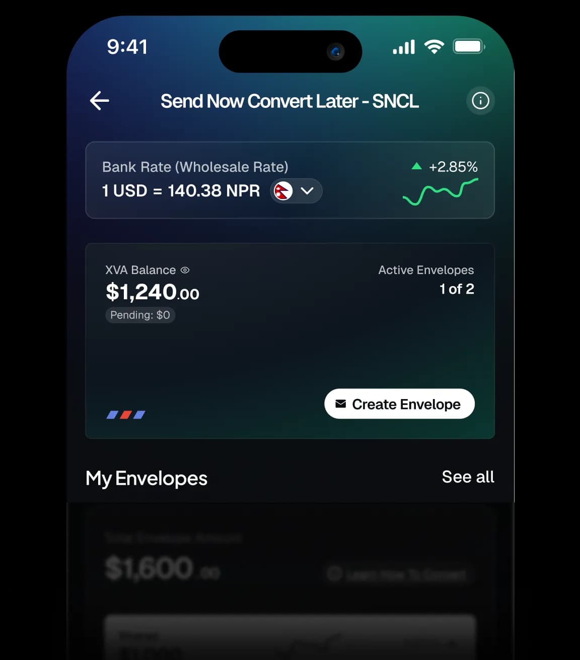 Create Envelopes to Send Now Convert Later