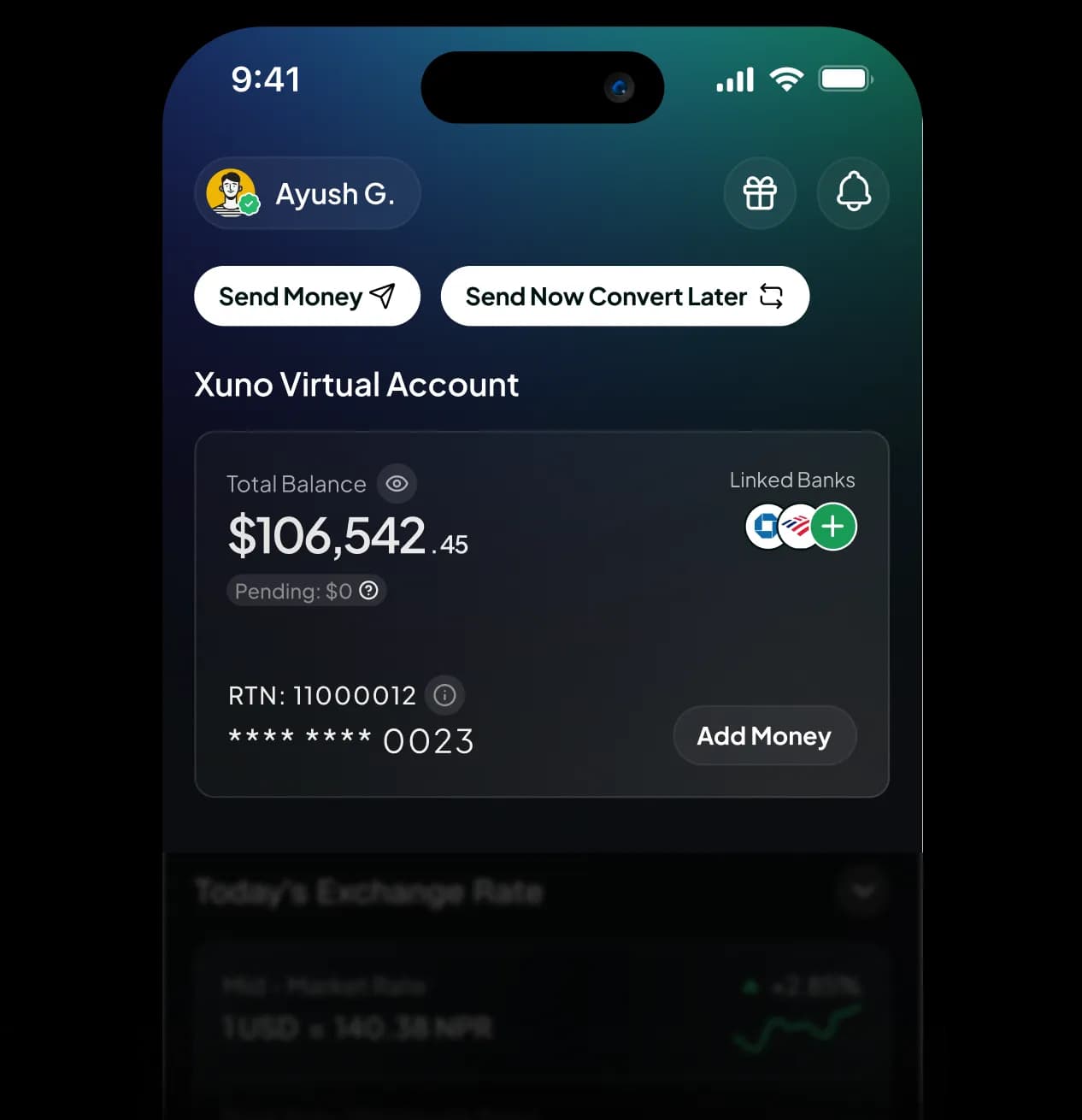 Your Xuno Virtual Account